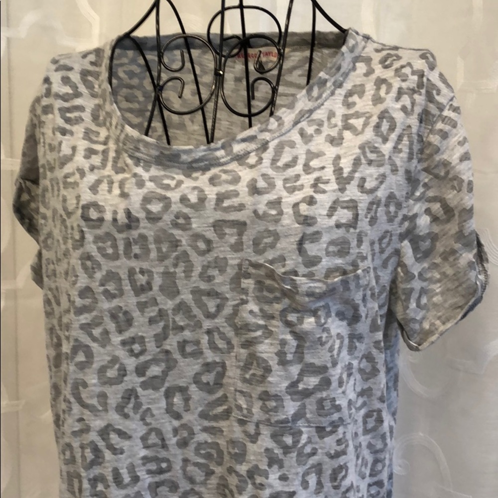Rebecca Taylor animal print T-shirt -- sz Small